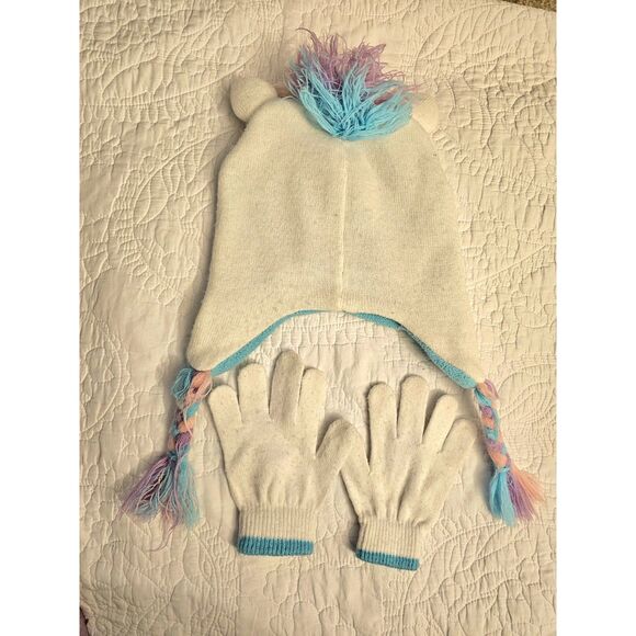 Whimsical Unicorn Winter Hat & Glove Set – Girls’ Cozy Cold Weather Accessories - Picture 2 of 13